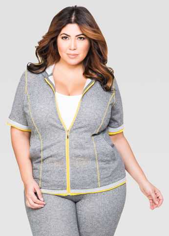 Contrast Terry Active Jacket