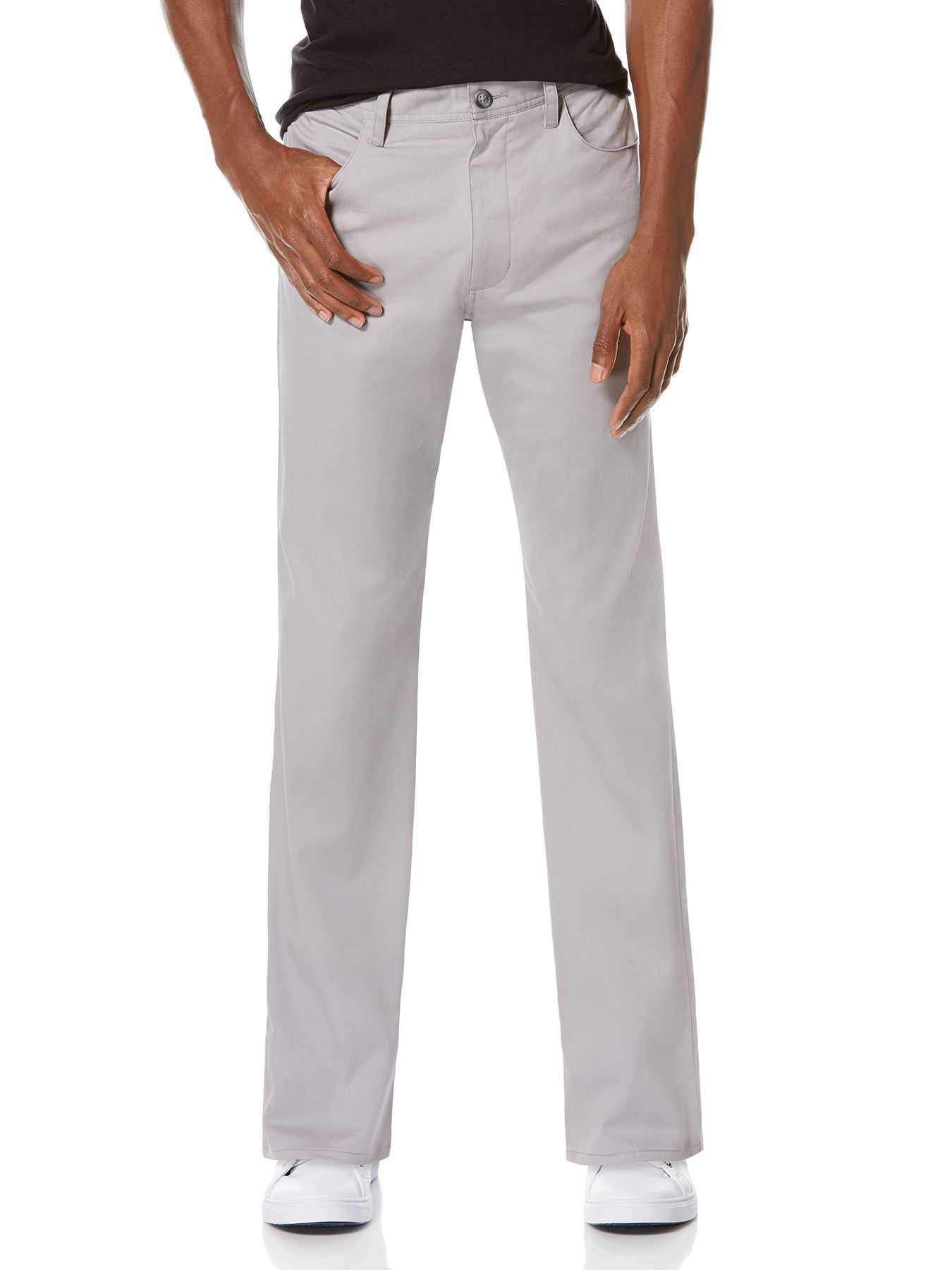 Perry Ellis Regular Fit Sateen Twill Pant