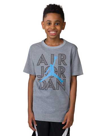 JORDAN BOYS Grey Clothing / Short Sleeve T-Shirts M