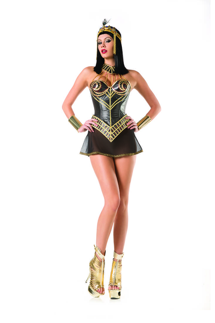 Black 4Pc Nile Princess Costume