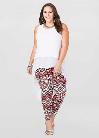 Printed Chevron Stripe Legging
