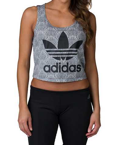 adidas WOMENS White Clothing / Tank Tops L