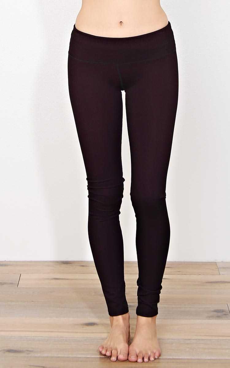 Sweat It Out Perfomance Leggings - Burgundy in Size S/M by Styles For Less