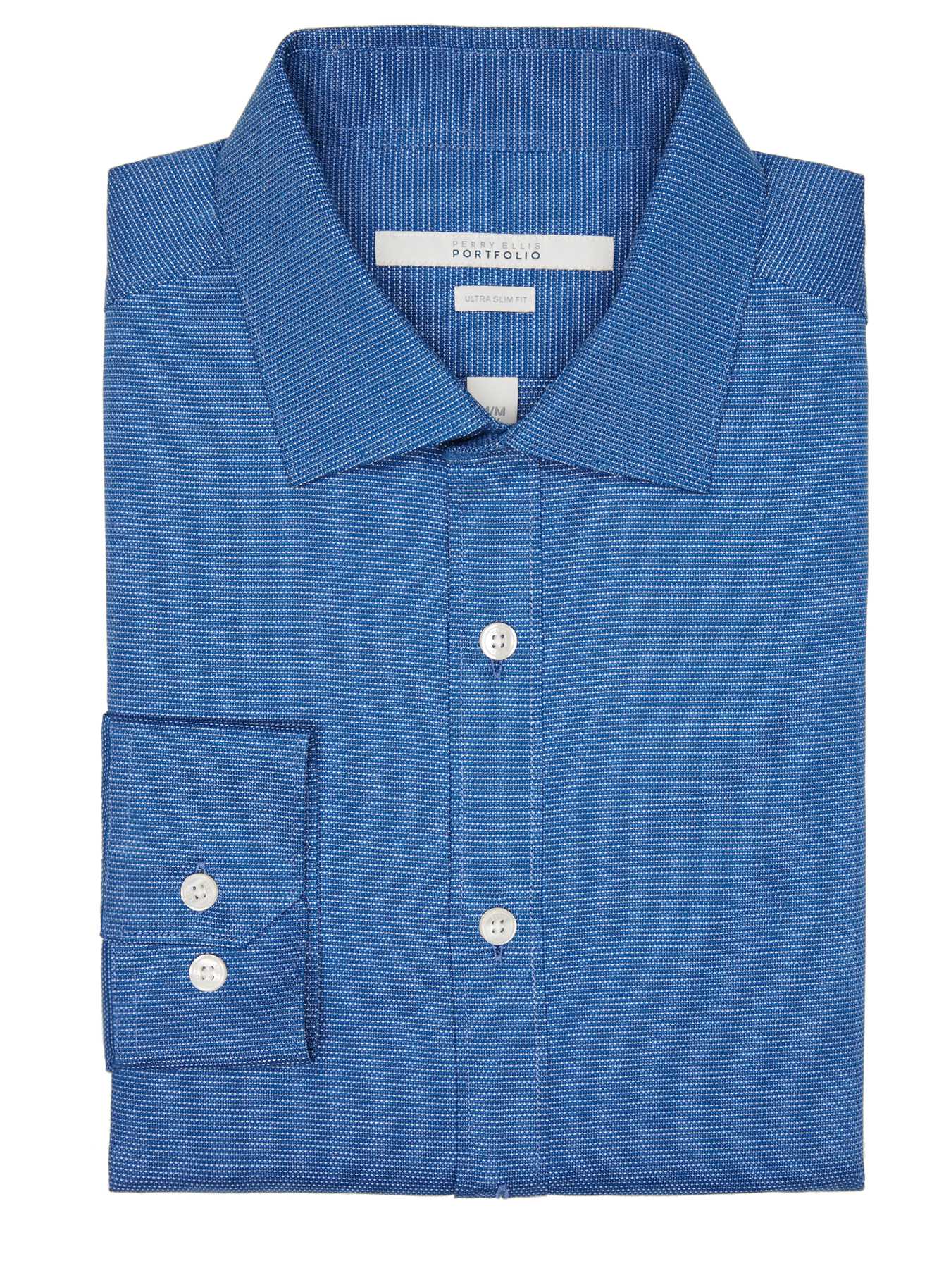 Perry Ellis Ultra Slim Textured Dress Shirt