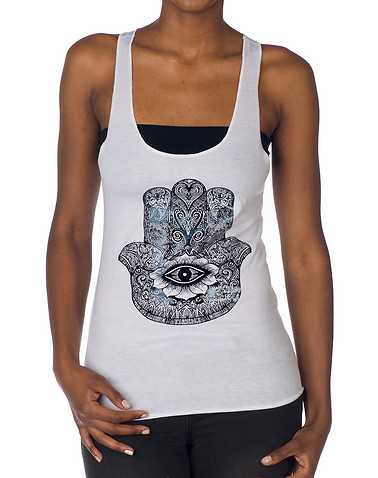ESSENTIALS WOMENS White Clothing / Tank Tops L
