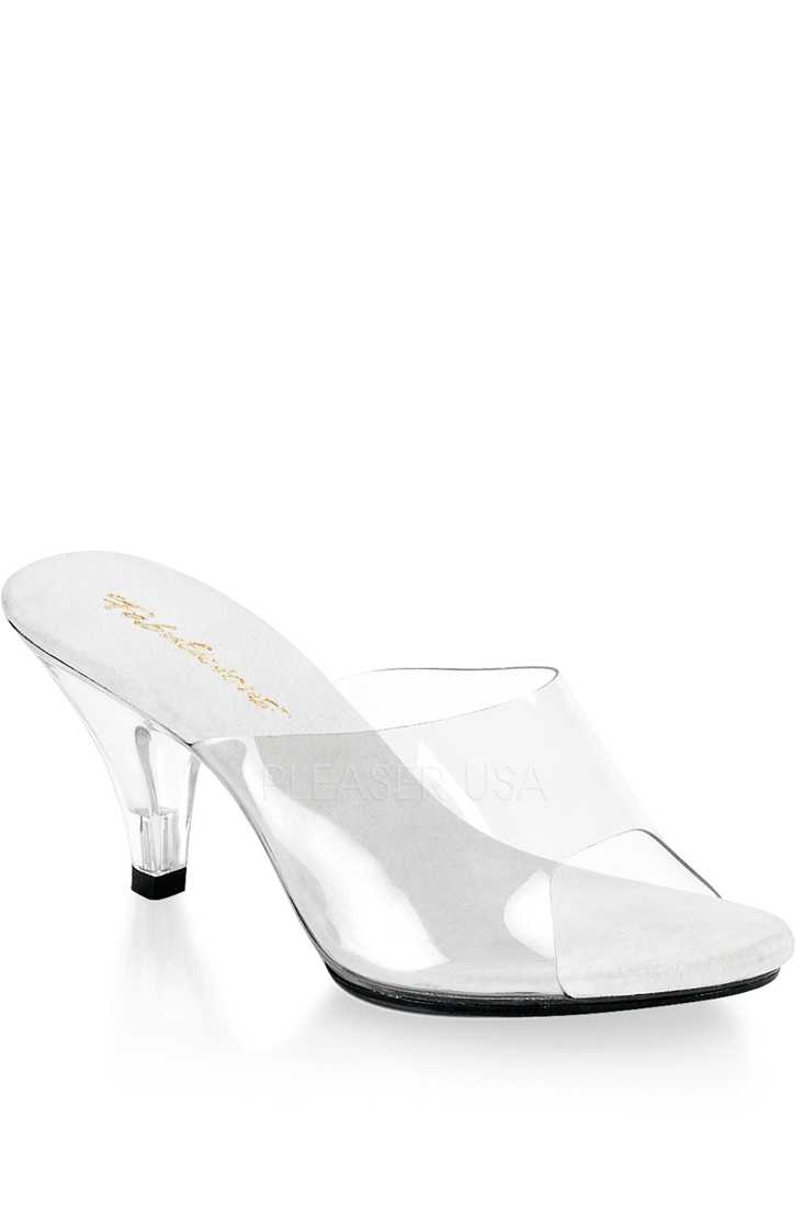 Clear Open Toe High Heels