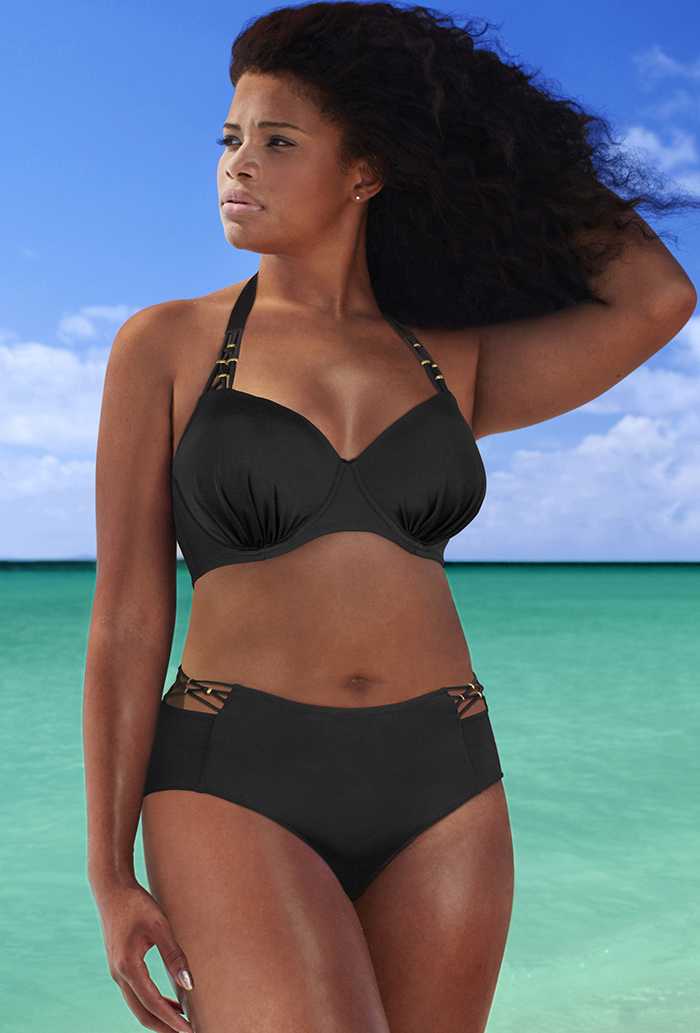 The Mogul Black Underwire Bikini
