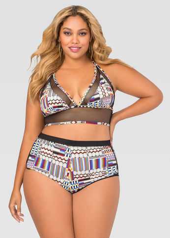 Mesh Trim Roller Short Panty