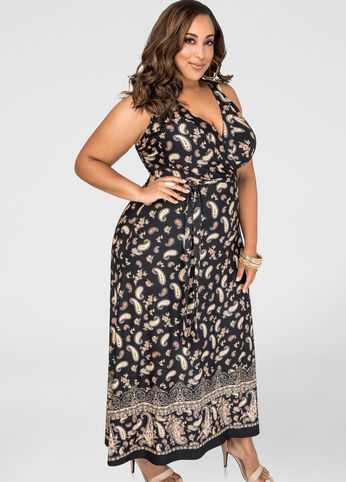 Racerback Paisley Maxi Dress