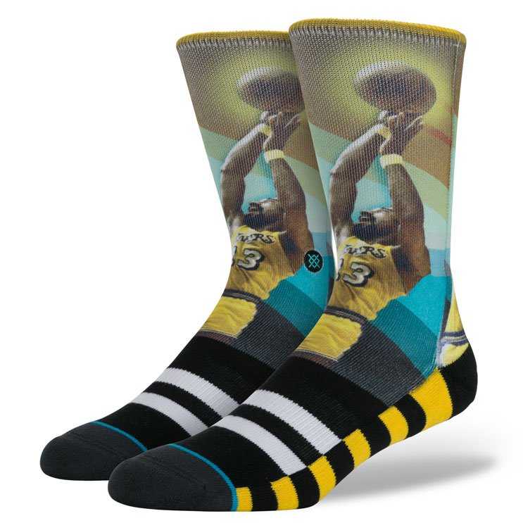 Stance Wilt - Trading Card YEL L/XL NBA LEGENDS Socks