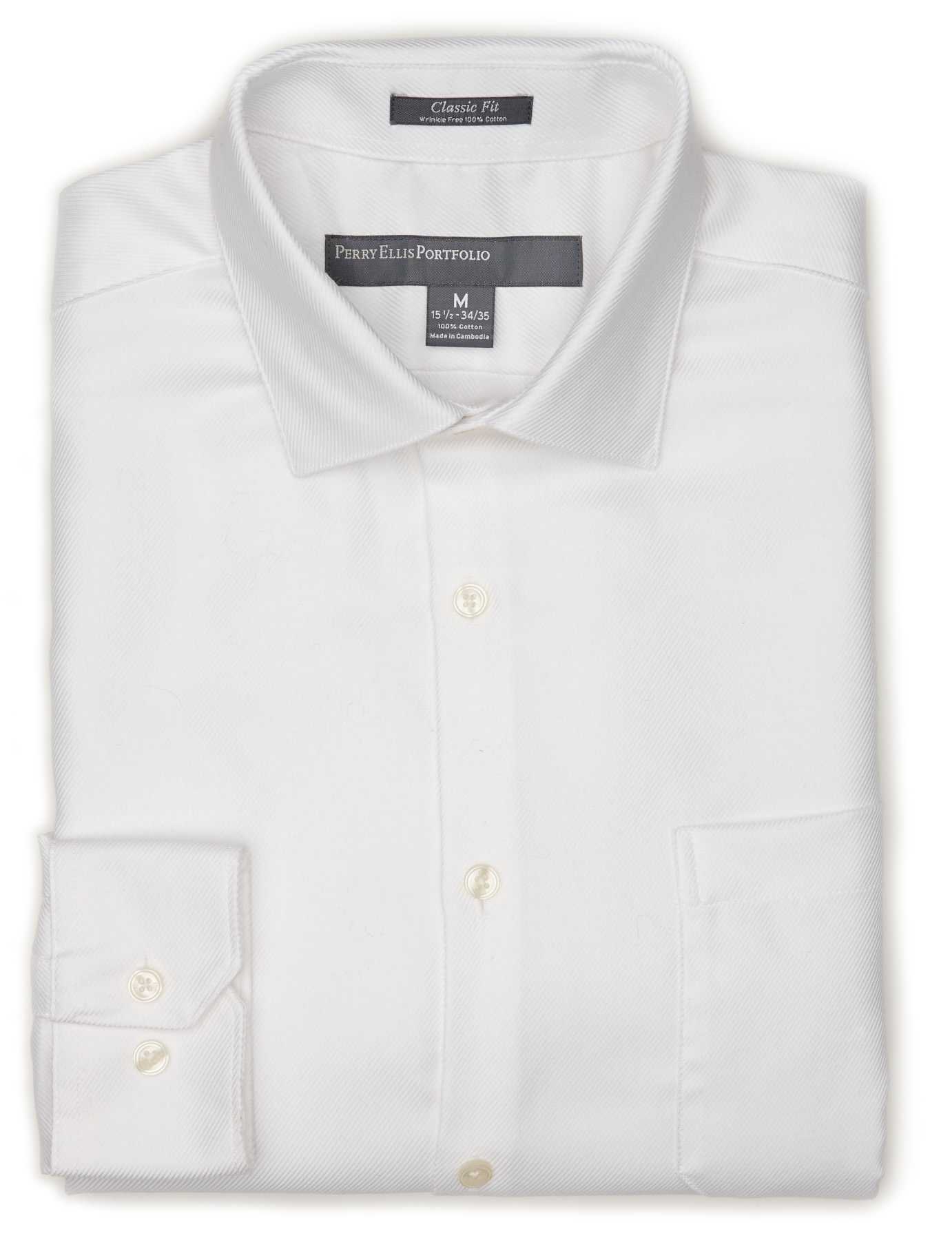 Perry Ellis Classic Fit Twill Portfolio Dress Shirt