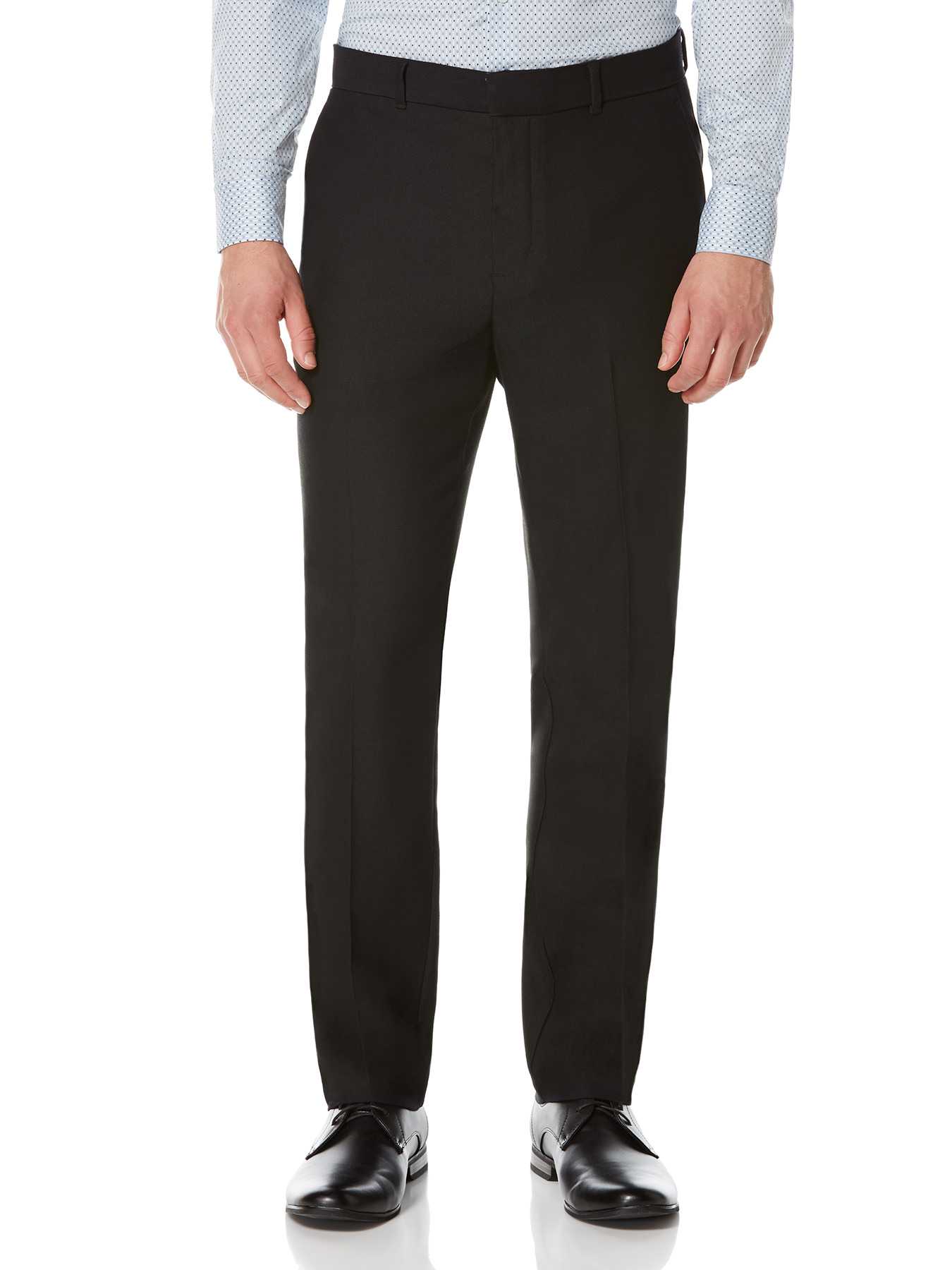 Perry Ellis Slim Fit Micro Herringbone Dress Pant