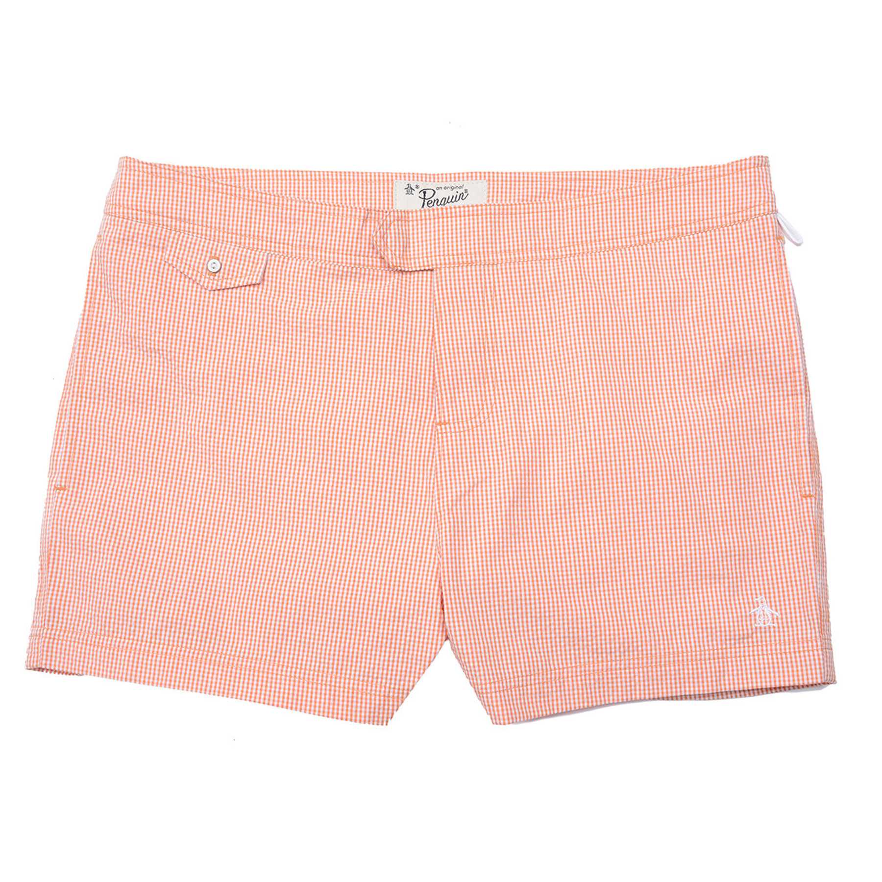 Original Penguin SEERSUCKER MINI GINGHAM BOX SWIM TRUNK