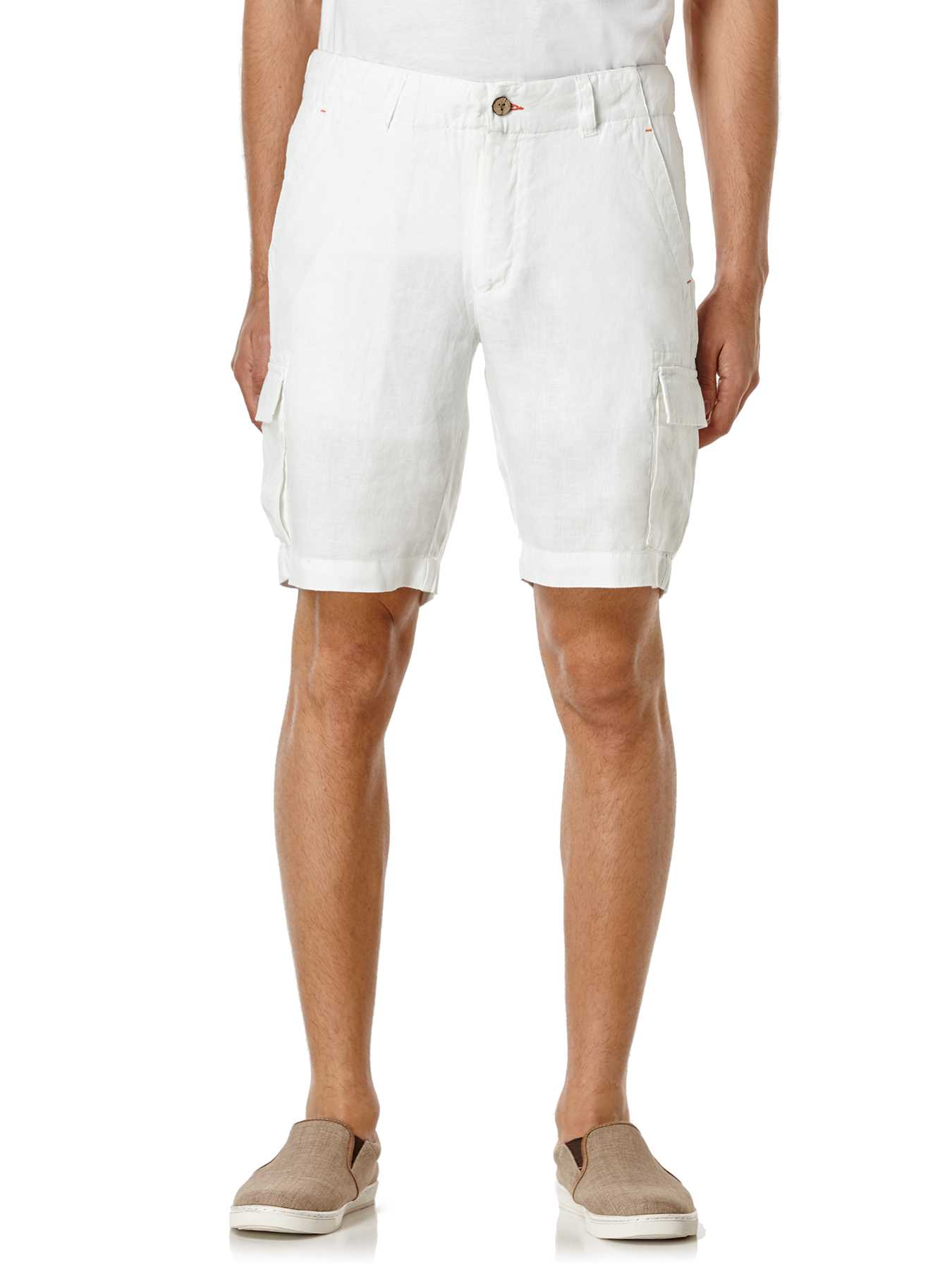 Cubavera 100% Linen Bermuda Cargo Short