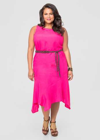 Hanky Hem Linen Dress