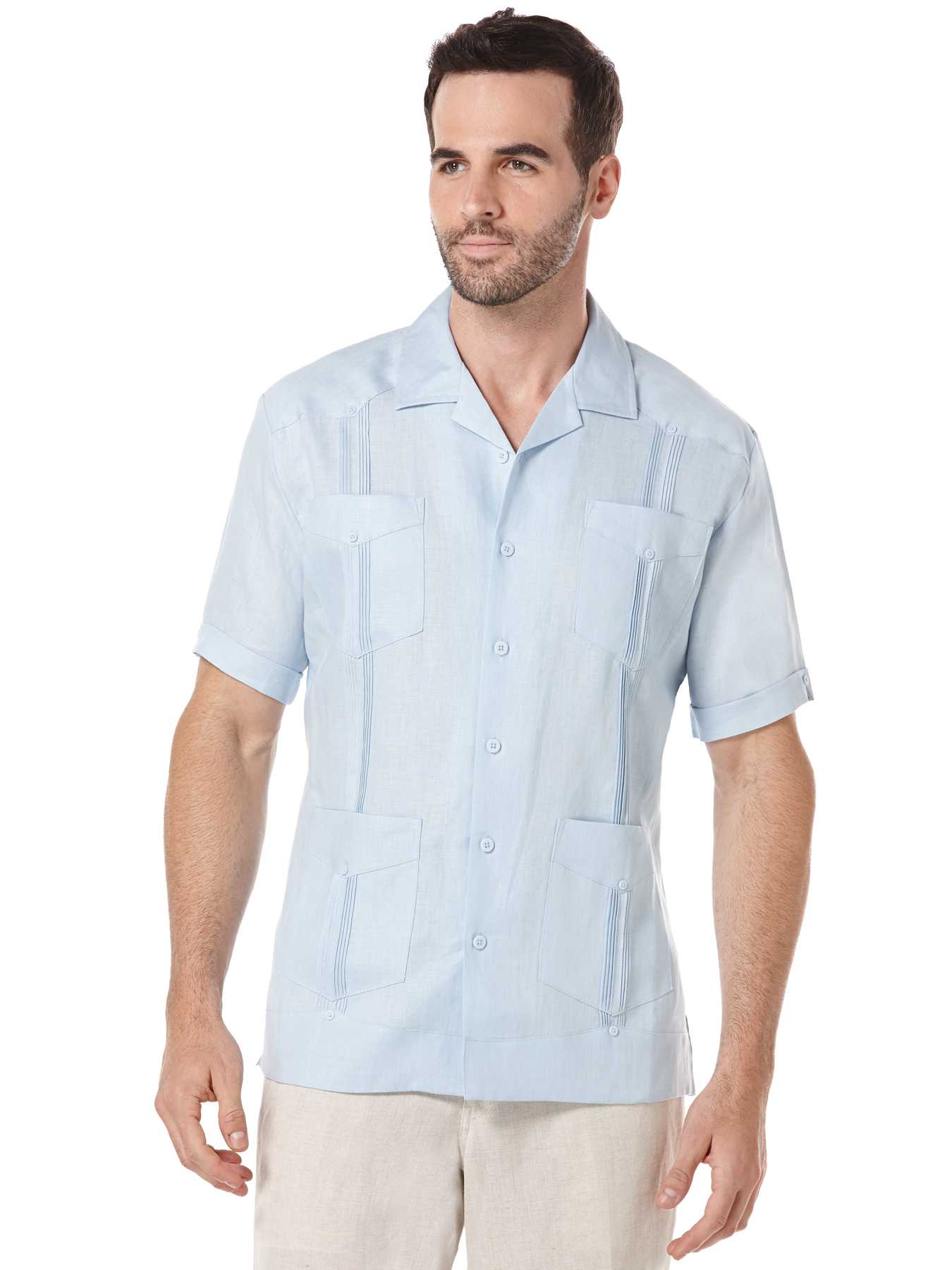 Cubavera 100% Linen Short Sleeve Classic Guayabera
