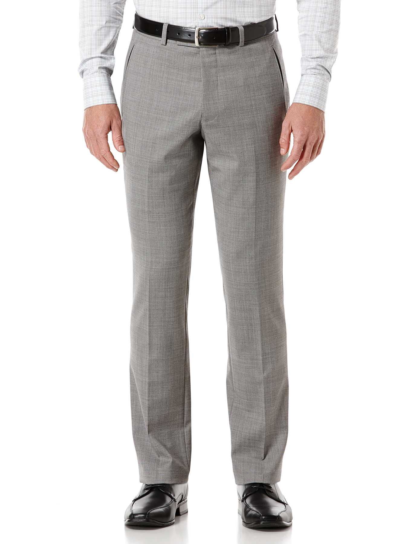 Perry Ellis Slim Fit Textured Grey Suit Pant