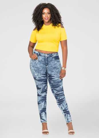 Acid Wash Skinny Jean
