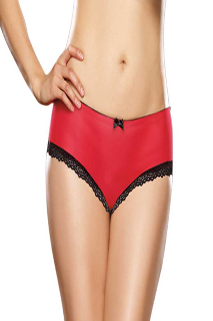 Red Black Hot Pink Sexy 3 PC Plus Size Cheeky Lace Panty Set