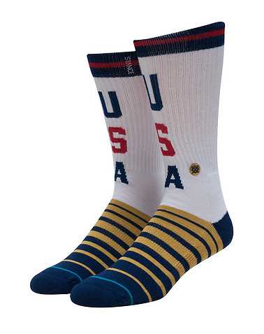 STANCE MENS White Accessories / Socks L/XL