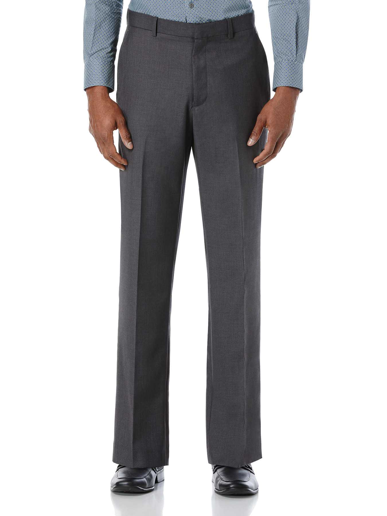 Perry Ellis Regular Fit Sharkskin Solid Suit Pant