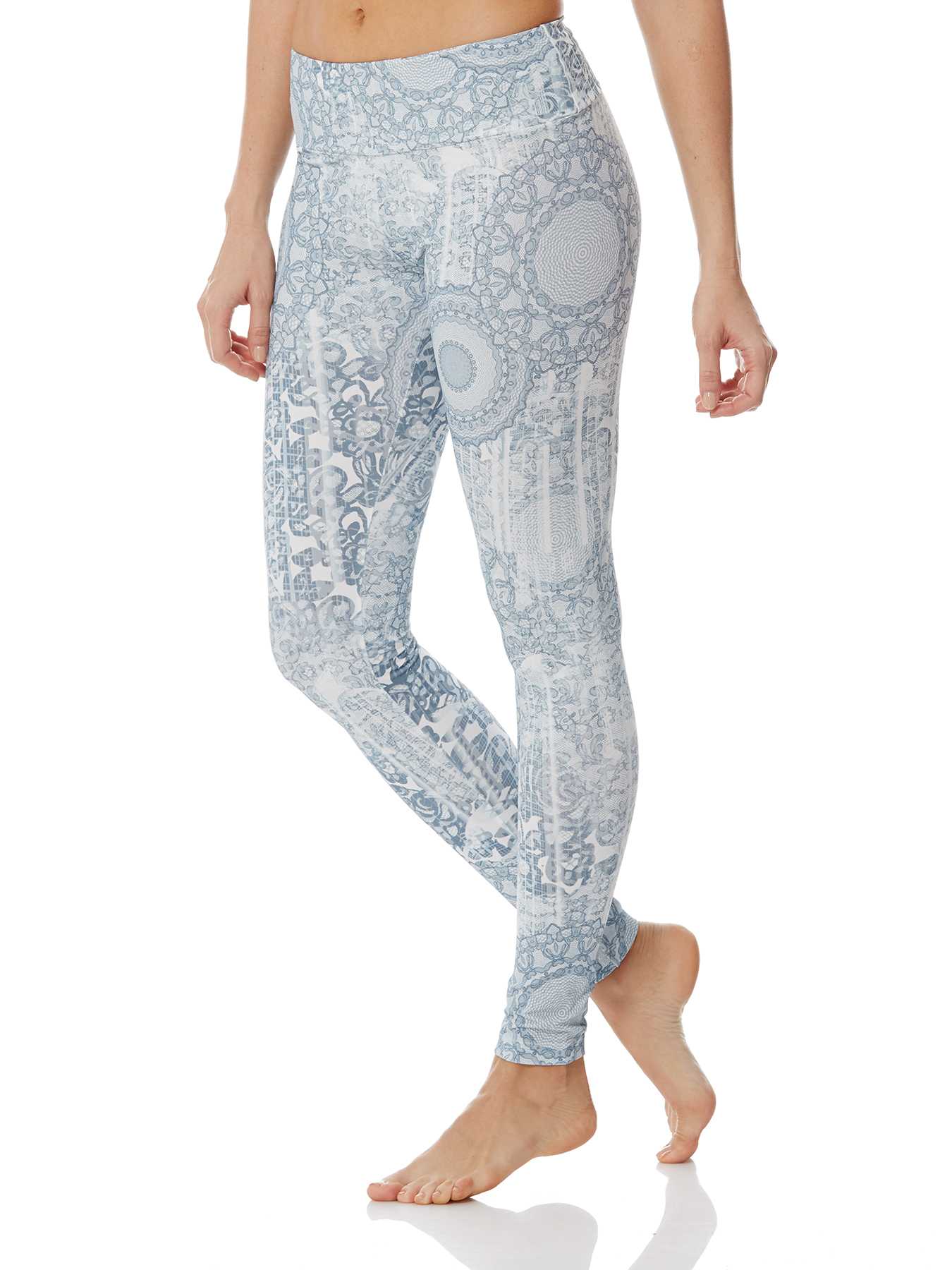Peony Lace Print Leggings
