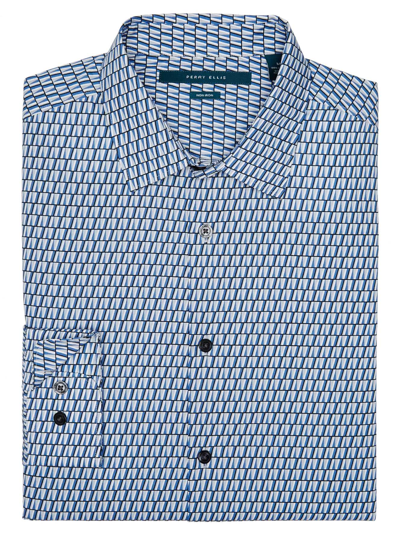 Perry Ellis Big and Tall Non-Iron Diagonal Shirt