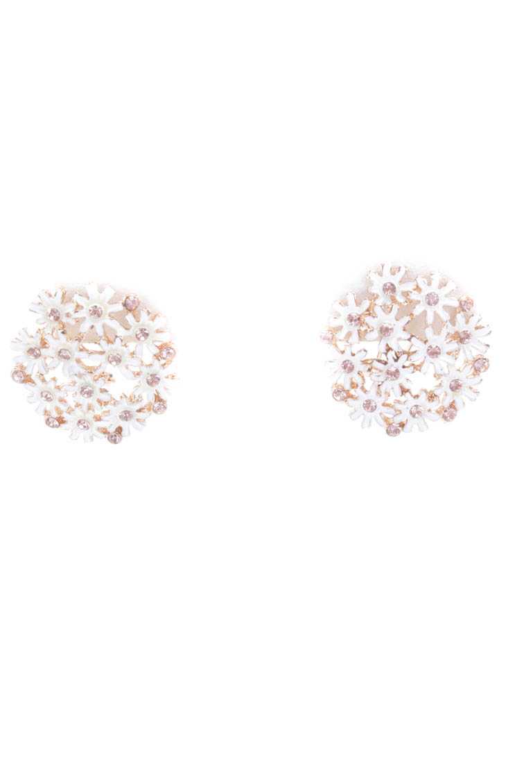 Gold Intricate Floral Earrings