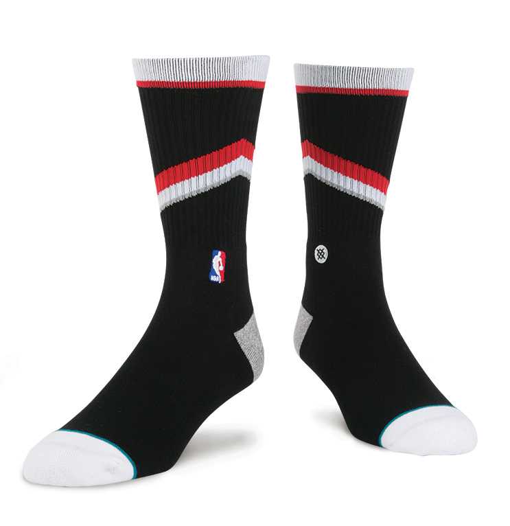 Stance Blazers Casual Core BLK NBA Casual Socks