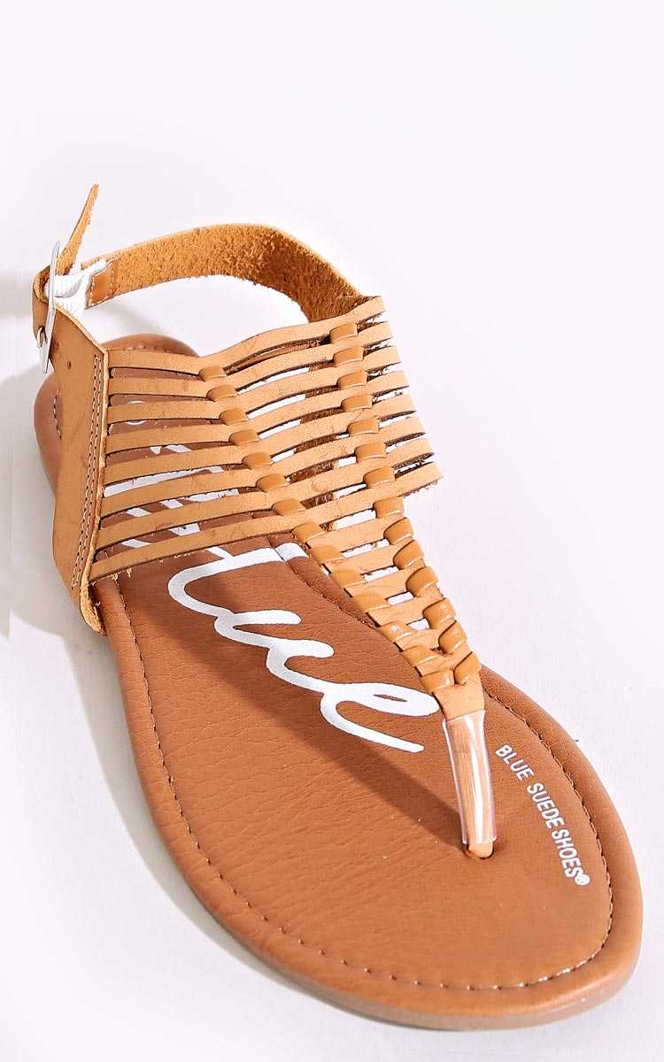 Crandon Flip Flops - Camel in Size by Styles For Less