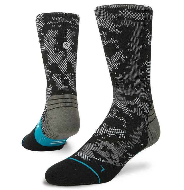 Stance Zing Crew BLK L fusion run Socks