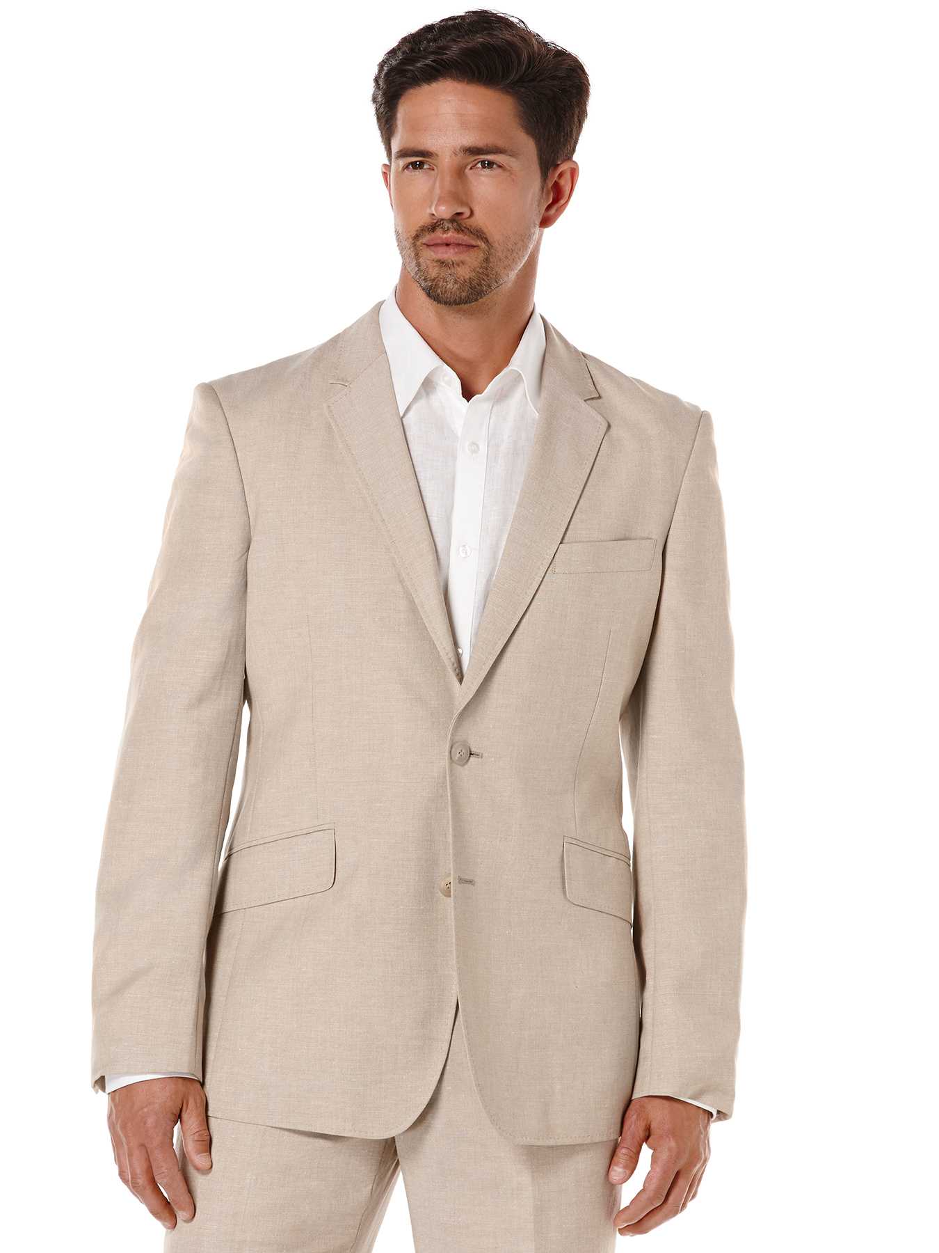 Cubavera Big & Tall Linen Pinstitched Blazer