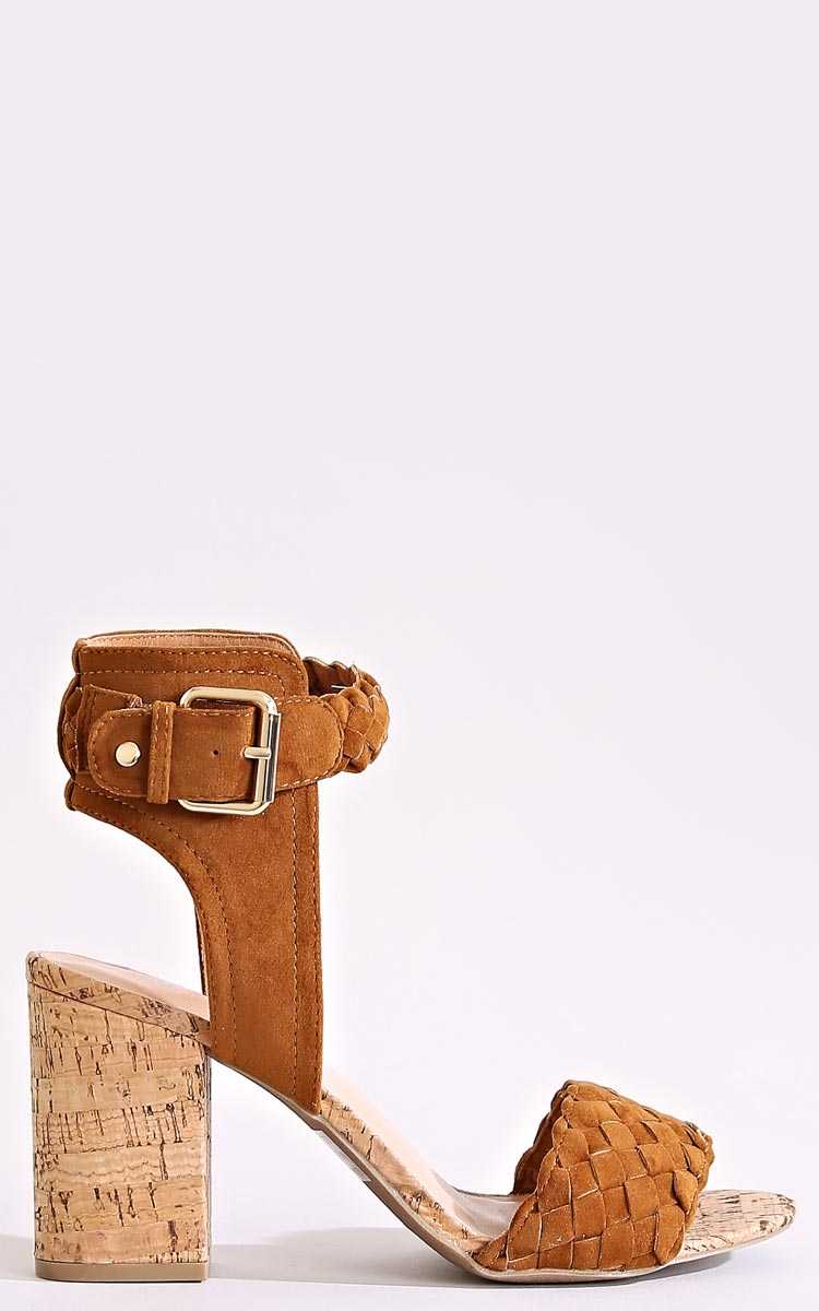 Brenda Faux Suede Heels - Camel in Size by Styles For Less