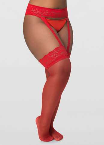 Berkshire Lace Garter Stocking