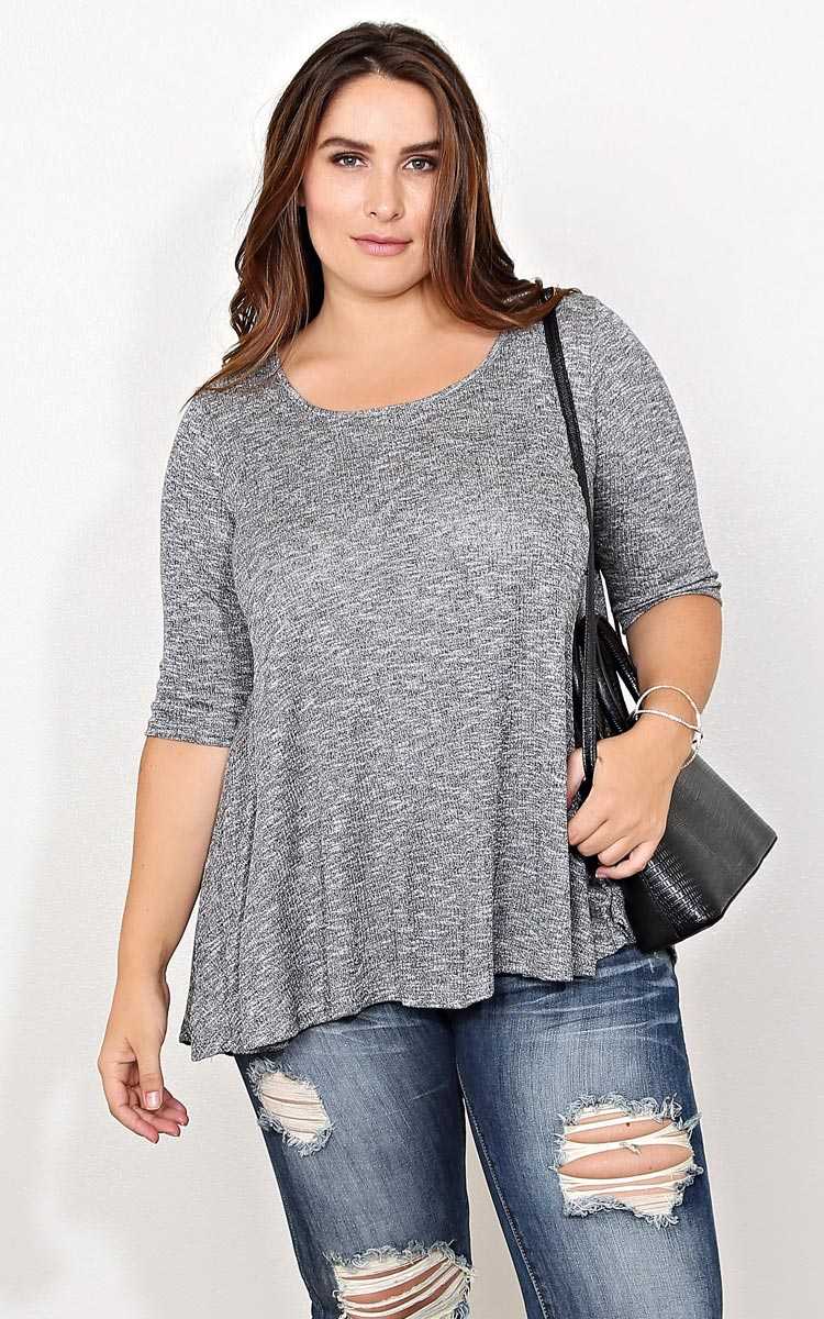 Plus Size Bianca Knit Top - Combo in Size by Styles For Less