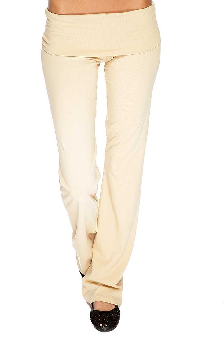 Tan Comfy Stretchy Fit Yoga Pants
