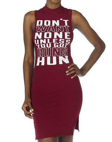 ESSENTIALS WOMENS Burgundy Clothing / Tank Tops S