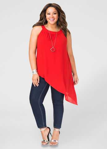 Asymmetrical Halter Top