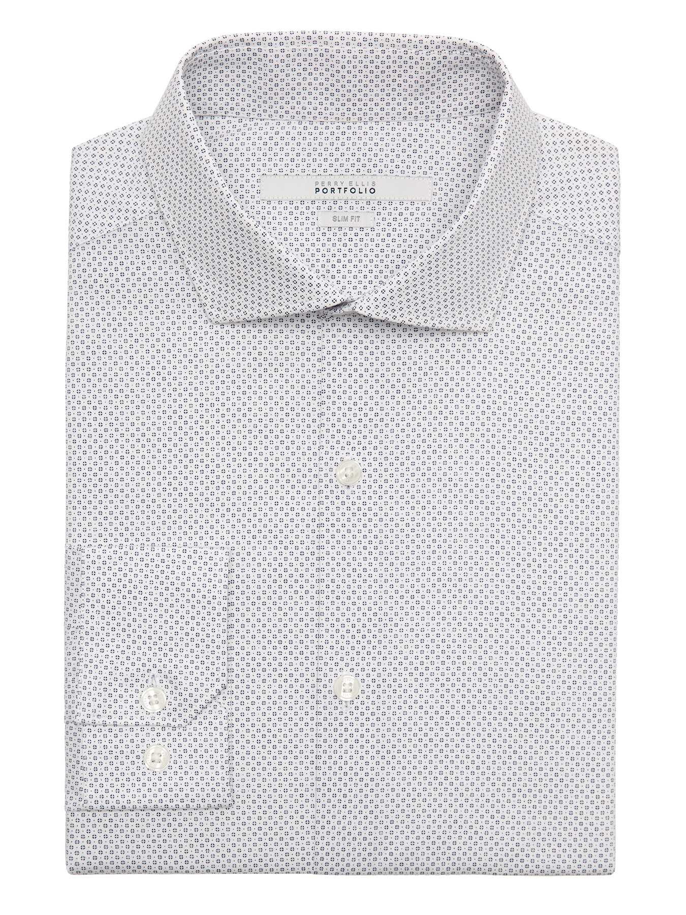 Perry Ellis Very Slim Diamond Dot Dress Shirt
