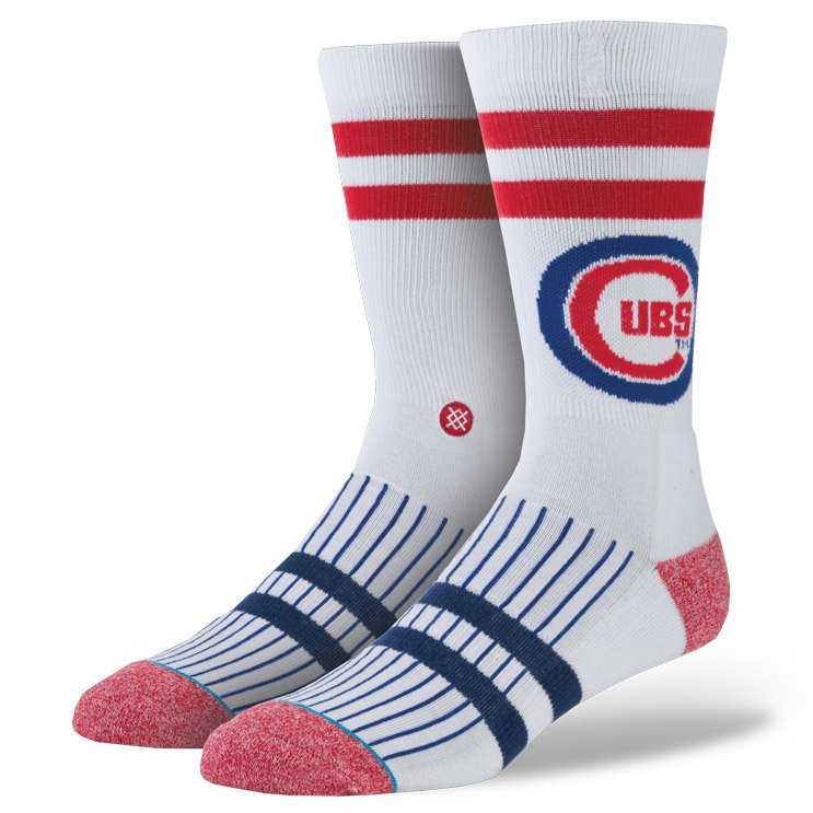 Stance North Siders WHT L MLB DIAMOND Socks