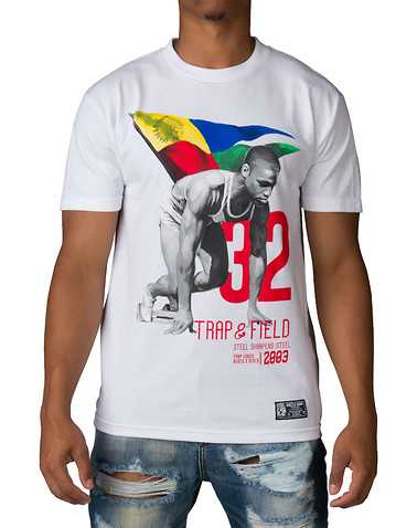 HUSTLE GANG MENS White Clothing / Tops