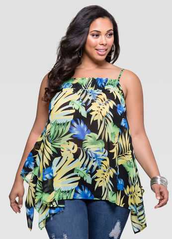 Palm Sharkbite Cami Top