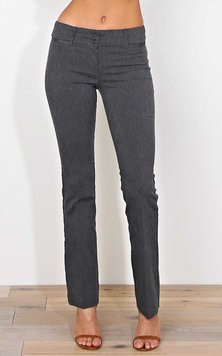 Workin' Hard Woven Pants - - Charcoal in Size by Styles For Less