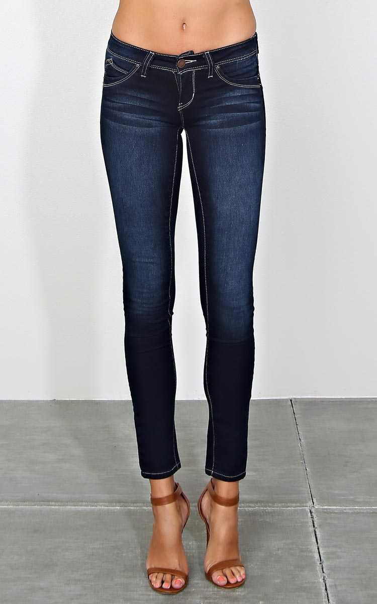 WANNA BETTA BUTT Dark Wash Jeggings - Dark Denim in Size 1 by Styles For Less