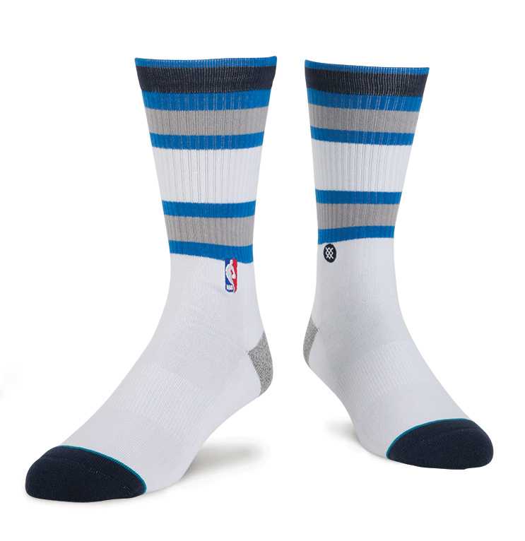 Stance Mavs Casual Core WHT L NBA Casual Socks