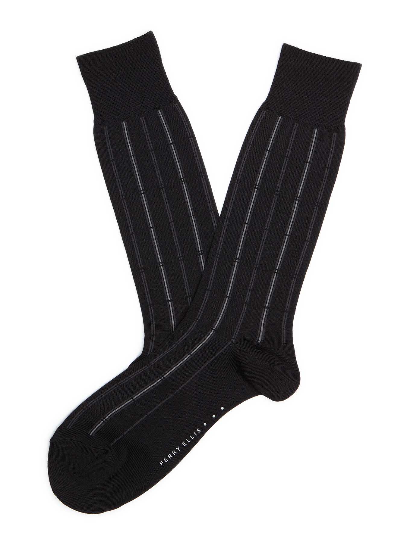 Perry Ellis Microfiber Luxury Stripe Sock