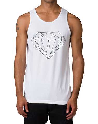 DIAMOND SUPPLY COMPANYENS White Clothing / Tank Tops