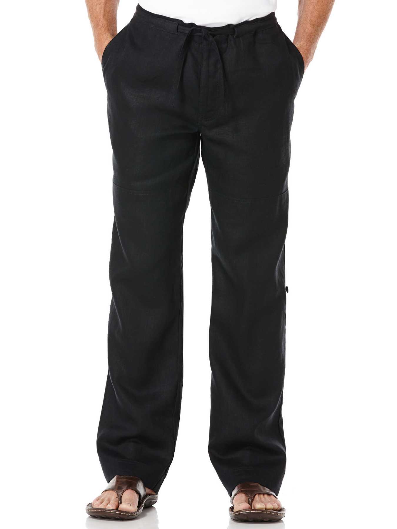 Perry Ellis Linen Drawstring Pant
