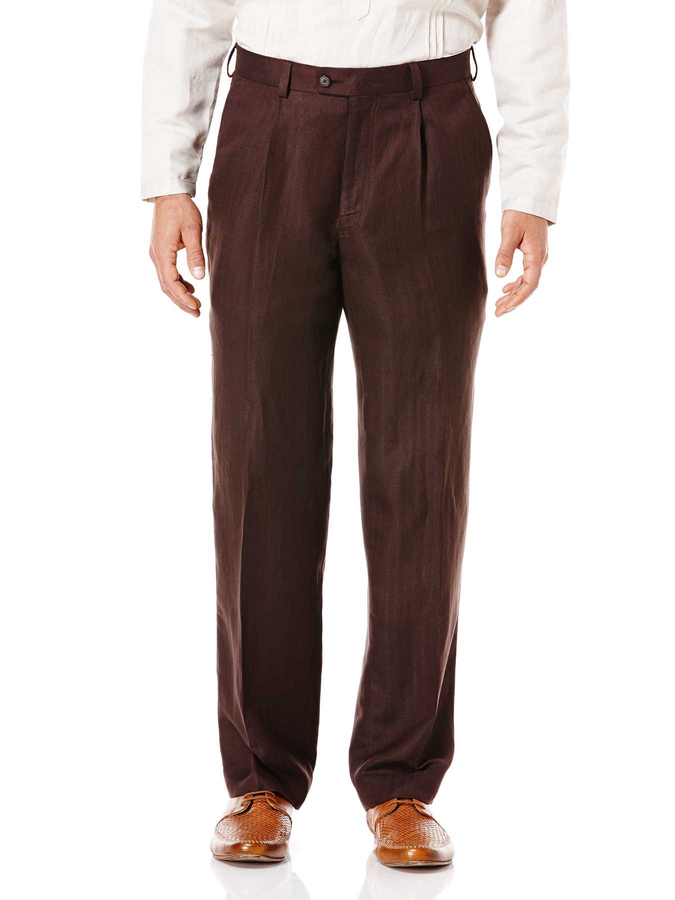 Cubavera One Pleat Linen Pant