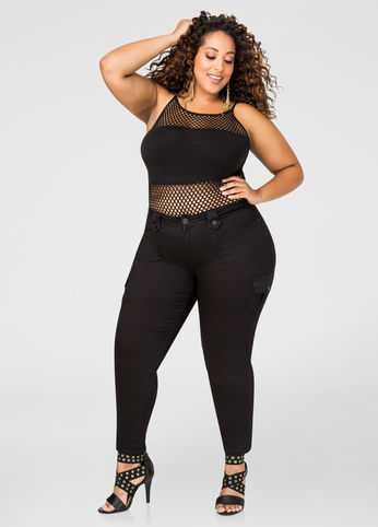 Halter Fishnet Bodysuit